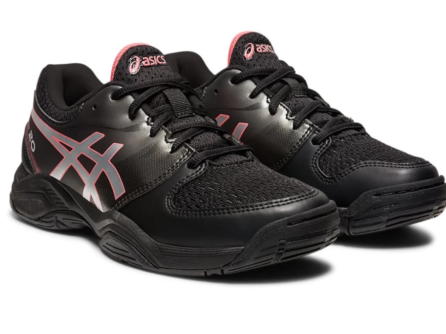 ASICS Kids Gel-Netburner 20 GS Running Shoes - Black/Pure Silver