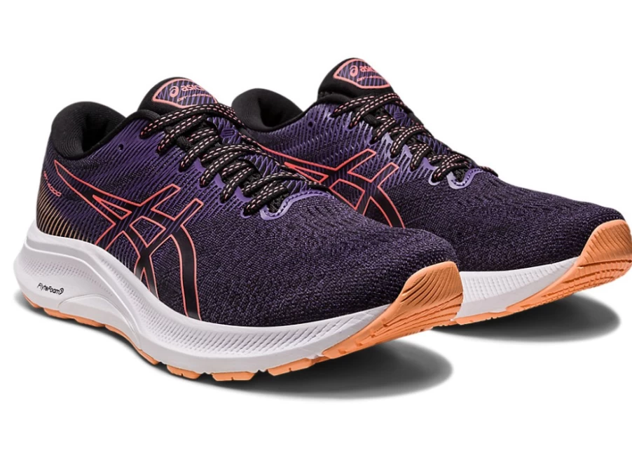 ASICS GT-4000 3 (D Wide) Women's Running Shoes - Black/Papaya