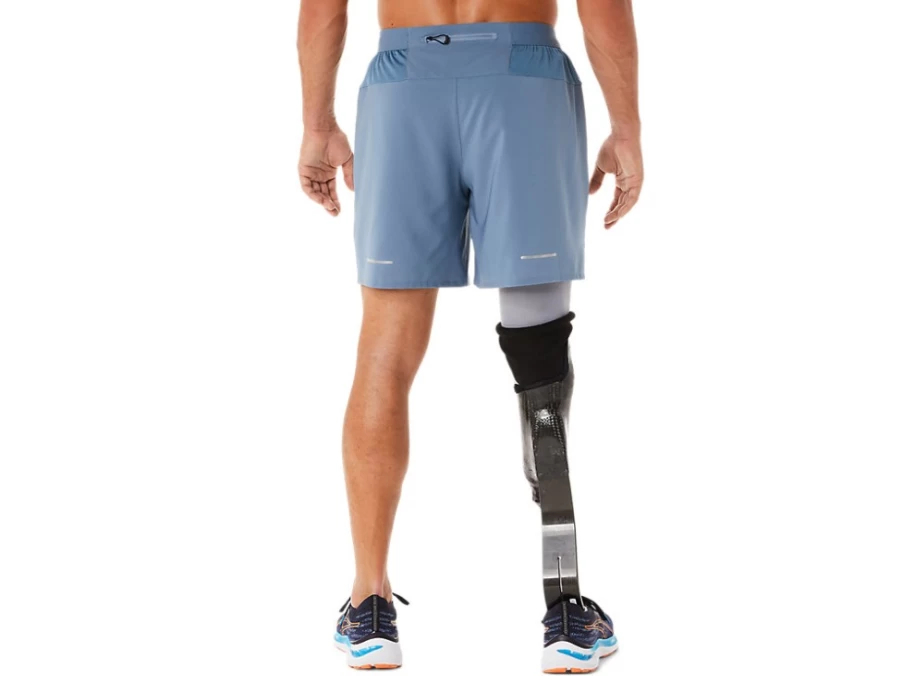 ASICS Men's Steel Blue 7-Inch Running Shorts - Road Collection