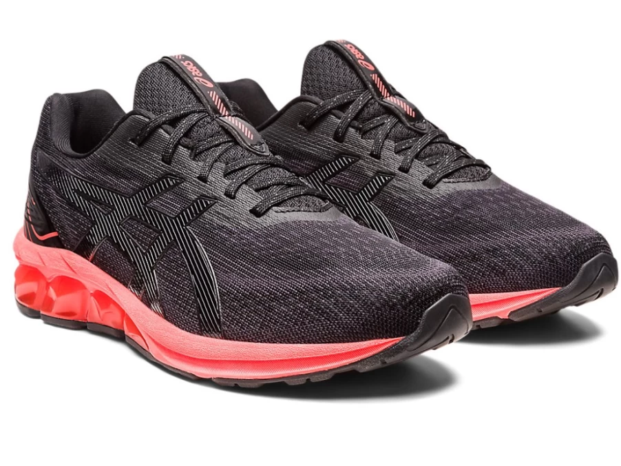 ASICS Gel-Quantum 180 VII (Heat Seeker) Men's Running Shoes - Black/Flash Coral
