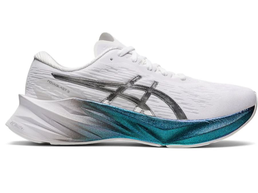ASICS Novablast 3 Platinum Women's Running Shoes - White/Pure Silver