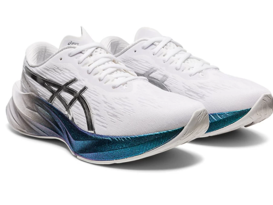 ASICS Novablast 3 Platinum Women's Running Shoes - White/Pure Silver