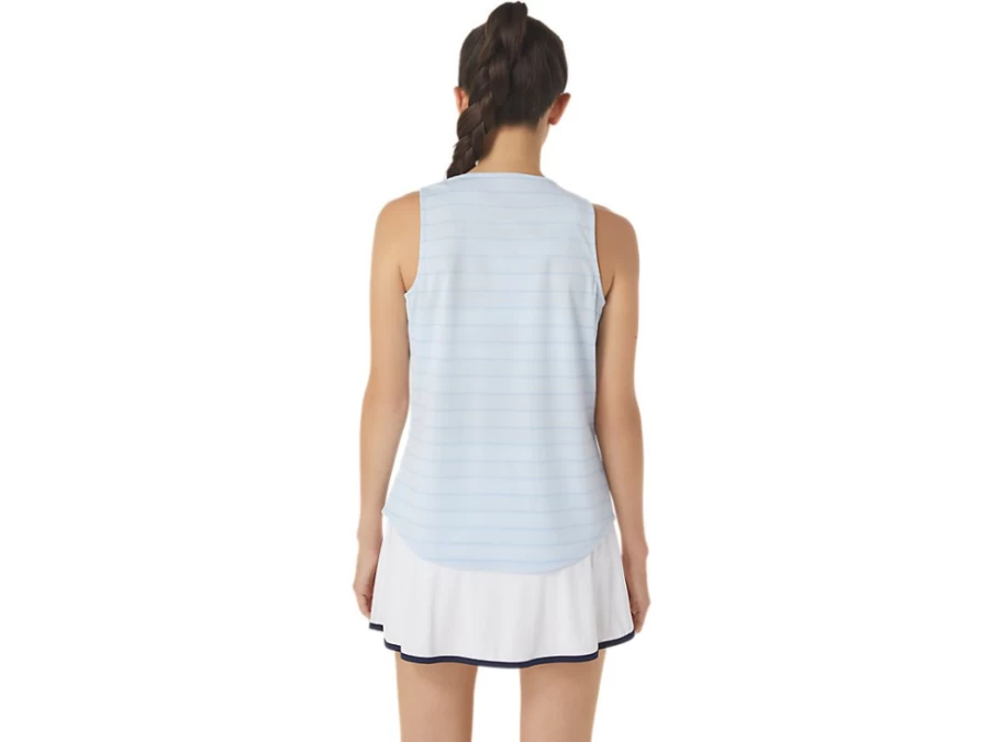 ASICS Women's Soft Sky Court Stripe Tank Top for Tennis & Active Wear
