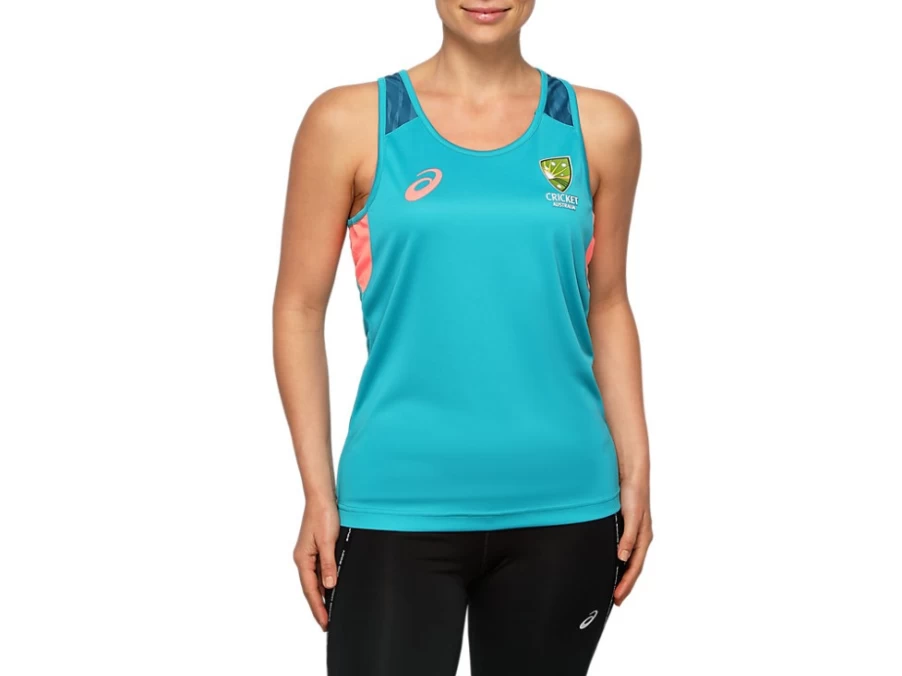 ASICS Women's Lagoon Cricket Training Singlet - CA Approved Performance Top