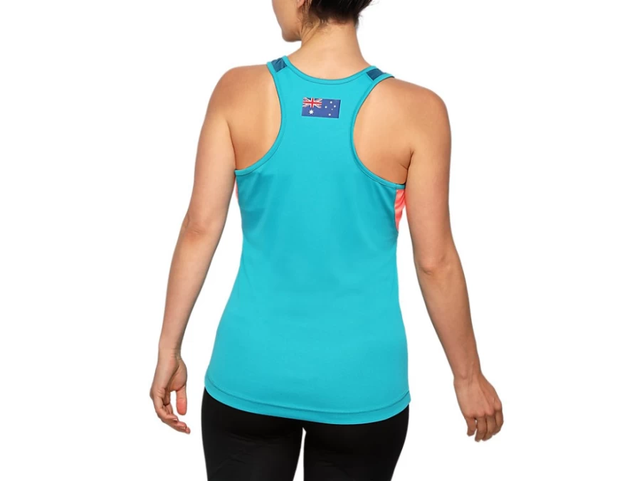 ASICS Women's Lagoon Cricket Training Singlet - CA Approved Performance Top