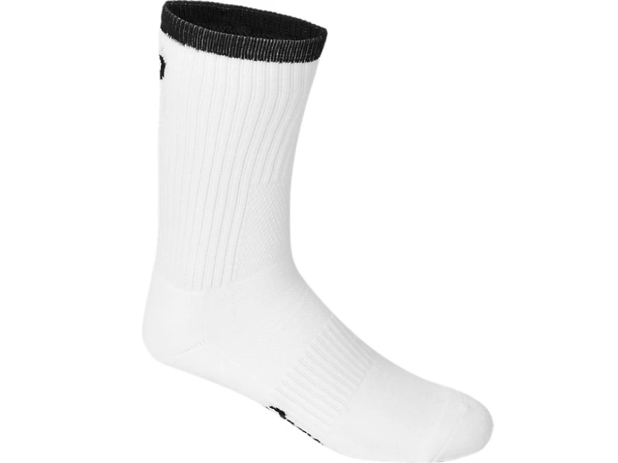 ASICS Men's Pace Crew Socks - Brilliant White/Performance Black Athletic Socks