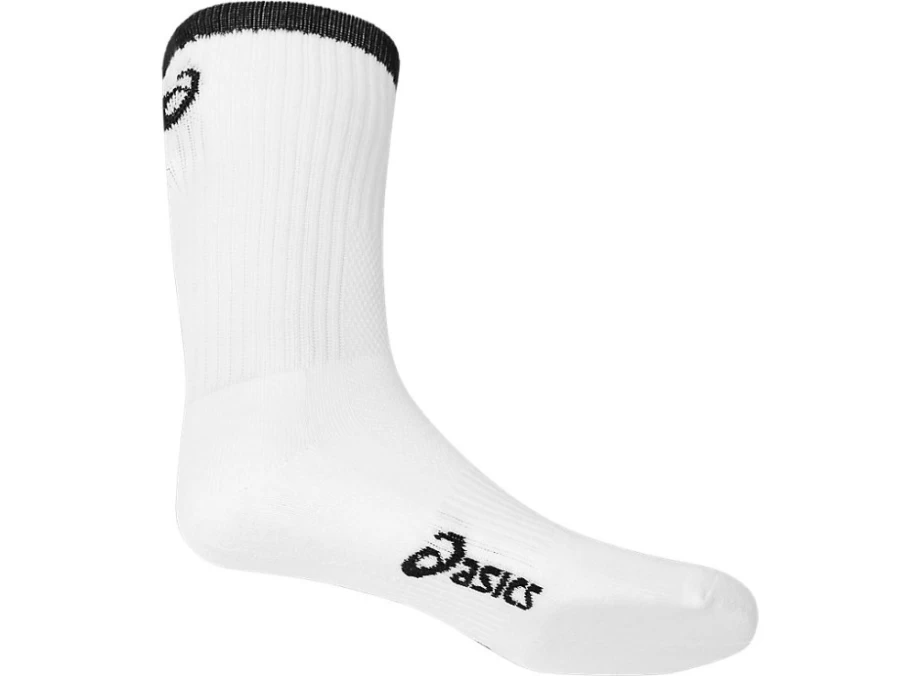 ASICS Men's Pace Crew Socks - Brilliant White/Performance Black Athletic Socks