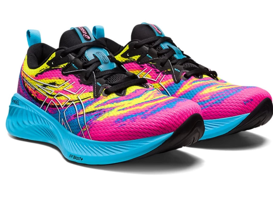 ASICS Men's Gel-Cumulus 25 Running Shoes - Aquarium/Vibrant Yellow Colour Injection