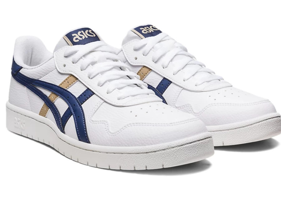 ASICS Men's Japan S Sneakers in White/Indigo Blue - Running Shoes