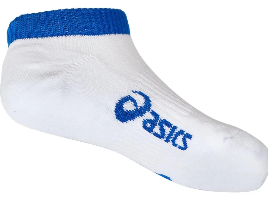 ASICS Kids Pace Low Socks - Brilliant White/Illusion Blue Athletic Socks for Children