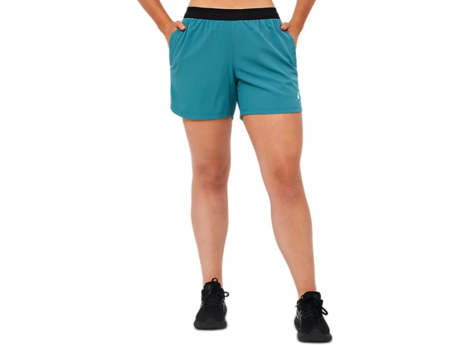 ASICS Women's Misty Pine Training Shorts for Workouts & Running