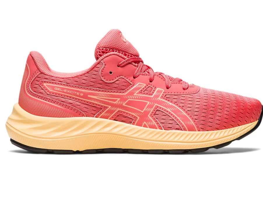 ASICS Kids Gel-Excite 9 GS Running Shoes in Papaya/Summer Dune