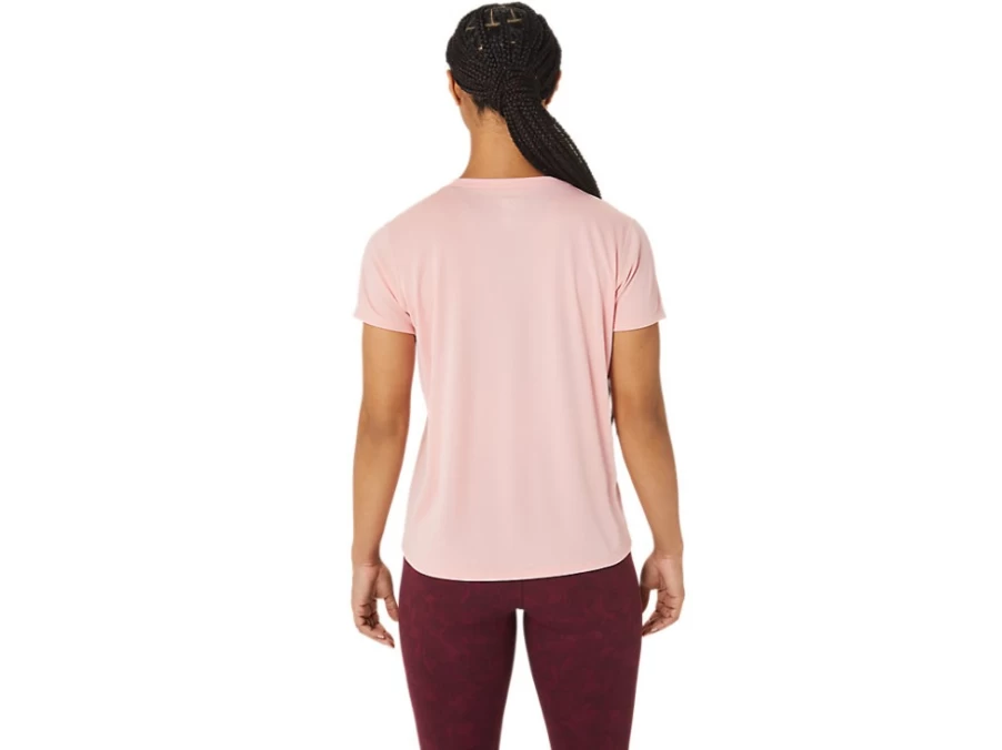 ASICS Women's Frosted Rose Silver Short Sleeve Top