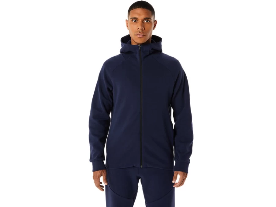 ASICS Men's Midnight Mobility Knit Hoodie - Stretchable Comfort Running Jacket