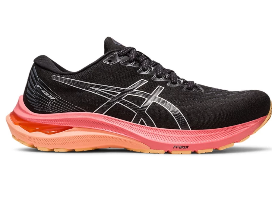 ASICS Women's GT-2000 11 (2E) Extra Wide Running Shoes - Black/Pure Silver