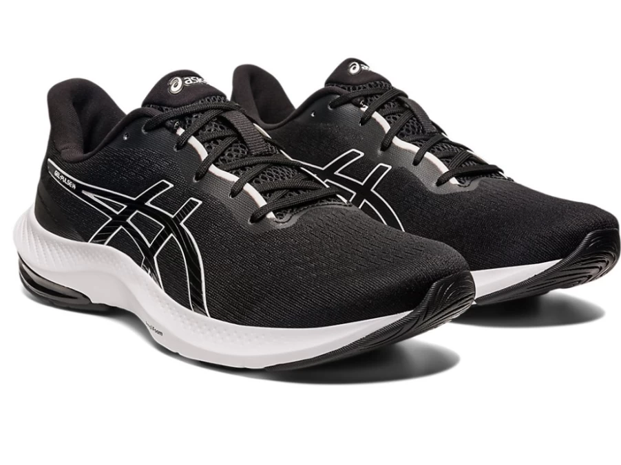 ASICS Gel-Pulse 14 (2E Wide) Running Shoes for Men - Black/White