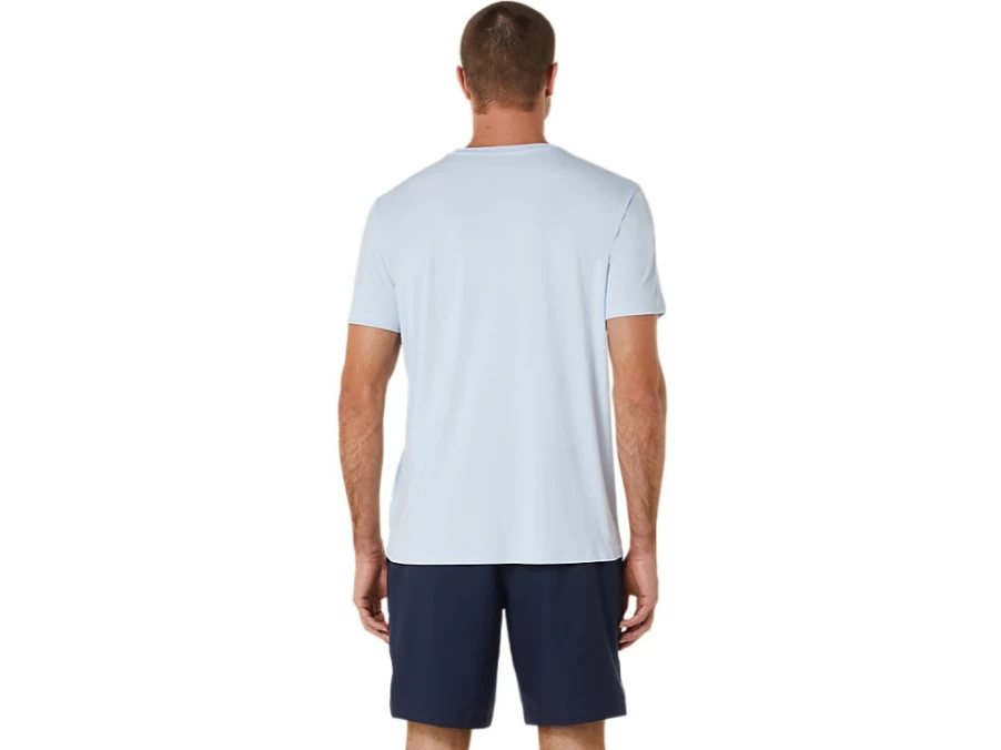 ASICS Men's Court GS Graphic Tee in Soft Sky - Stylish Casual T-Shirt for Men