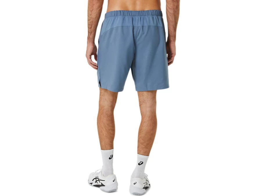 ASICS Men's Court 9 Inch Shorts in Steel Blue - Athletic Tennis Shorts for Men