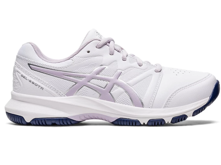 ASICS Kids Gel-550Tr GS Sneakers in White/Dusk Violet - Lightweight Running Shoes for Children