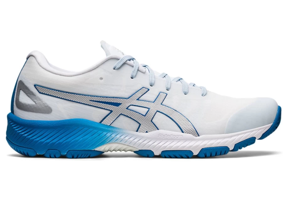ASICS Women's Netburner Professional FF 3 Volleyball Shoes in White/Sky