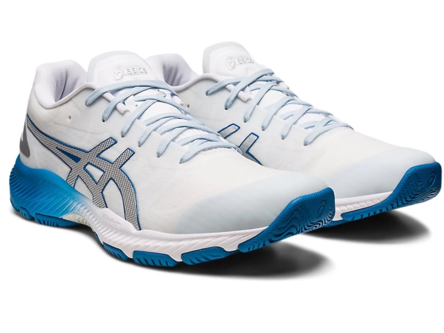 ASICS Women's Netburner Professional FF 3 Volleyball Shoes in White/Sky