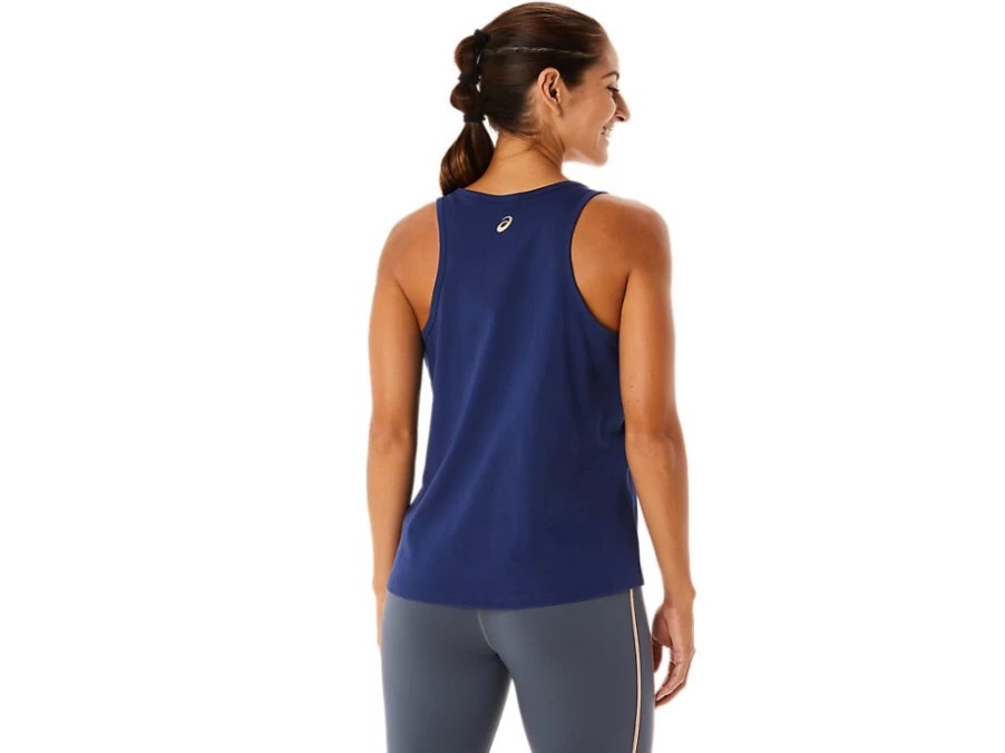 ASICS Women's Indigo Blue Training Core Tank Top for Workouts & Fitness