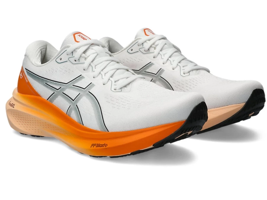 ASICS Gel-Kayano 30 Men's Running Shoes - White/Ocean Haze