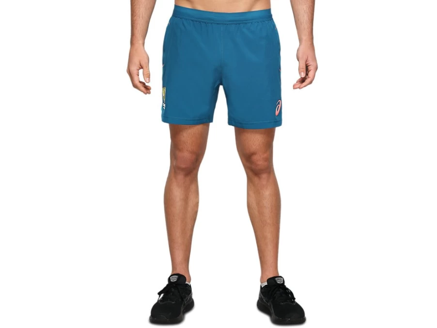 ASICS Men's Cricket Australia Training Shorts - Deep Sea Teal