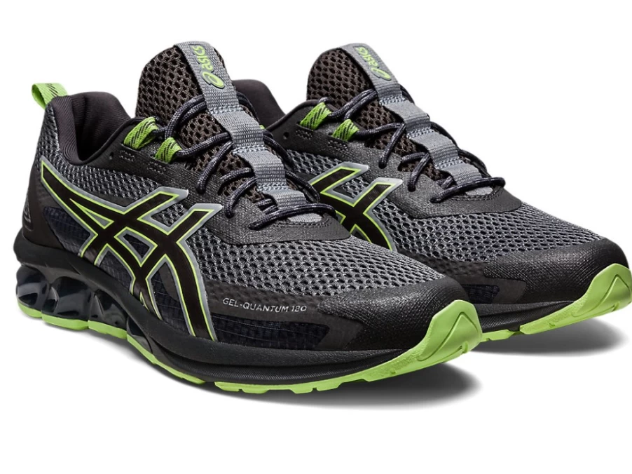 ASICS Gel-Quantum 180 VII (Utility) Running Shoes for Men in Metropolis/Lime Green