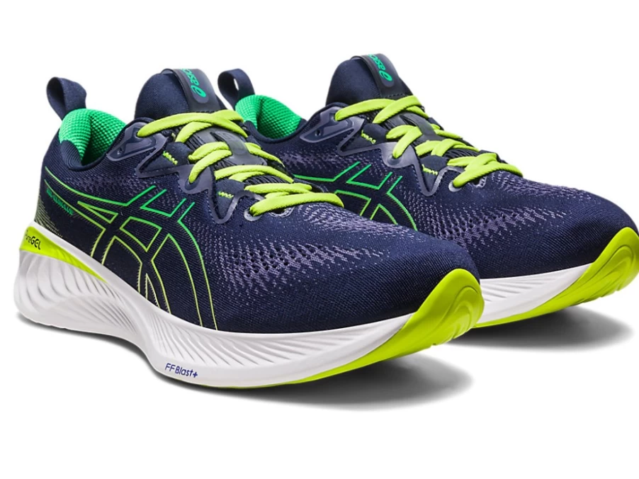 ASICS Gel-Cumulus 25 Men's Running Shoes - Midnight/Cilantro, Cushioned Comfort for Long-Distance
