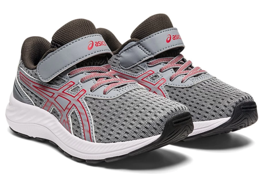 ASICS Kids Pre Excite 9 PS Running Shoes - Sheet Rock/Electric Red