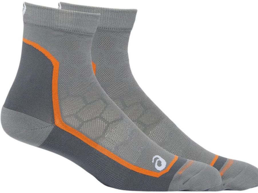 ASICS Men's Road Quarter Socks - Sheet Rock Color Running Athletic Socks