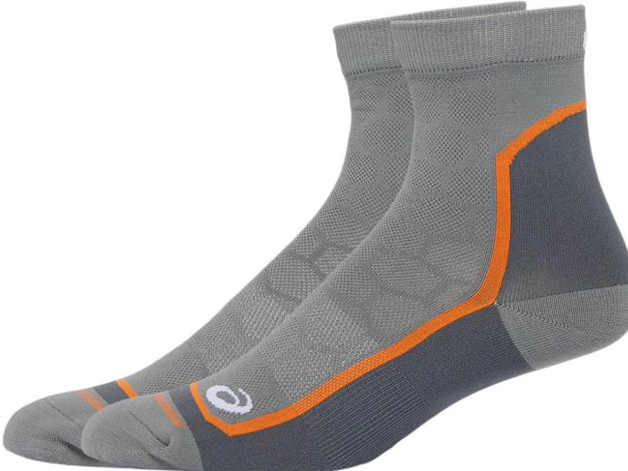 ASICS Men's Road Quarter Socks - Sheet Rock Color Running Athletic Socks