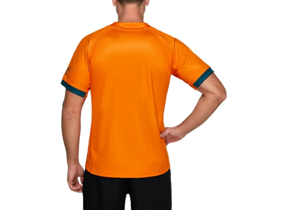 ASICS Men's Wallabies Gold Wallaroos Rugby World Cup Replica Jersey