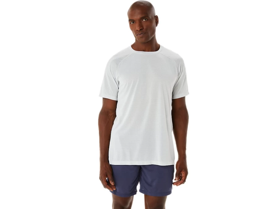 ASICS Men's Actibreeze Short Sleeve T-Shirt in Glacier Grey - Lightweight Performance Top