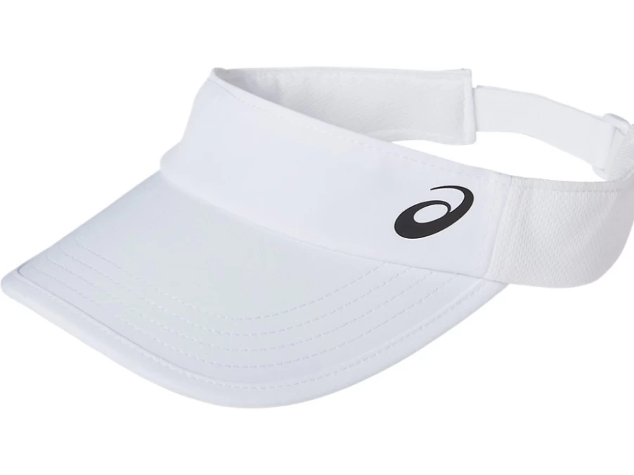 ASICS Men's Performance Visor in Brilliant White - Lightweight Running Hat for Athletic Comfort