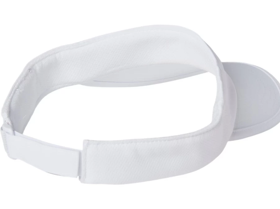 ASICS Men's Performance Visor in Brilliant White - Lightweight Running Hat for Athletic Comfort