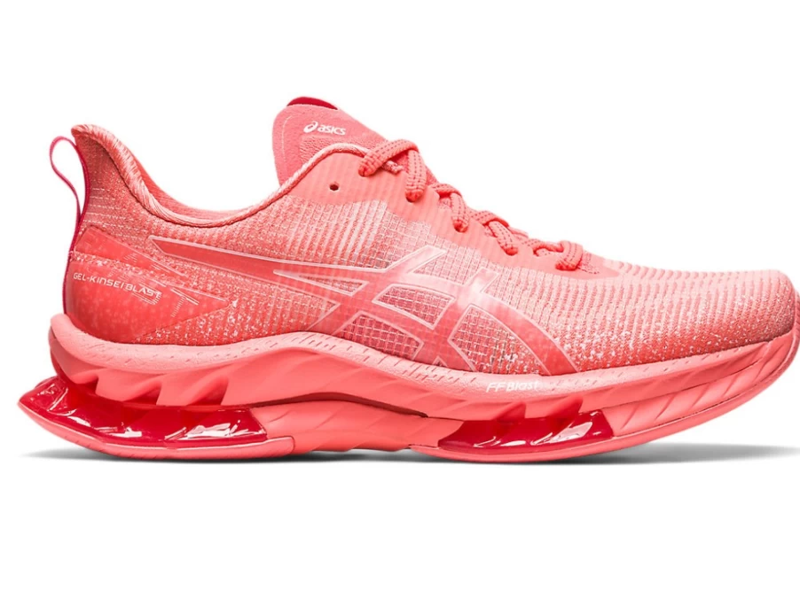 ASICS Women's Gel-Kinsei Blast LE 2 Running Shoes in Papaya/White