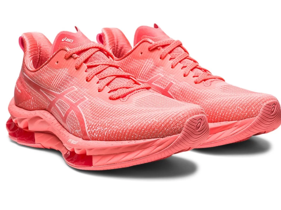 ASICS Women's Gel-Kinsei Blast LE 2 Running Shoes in Papaya/White