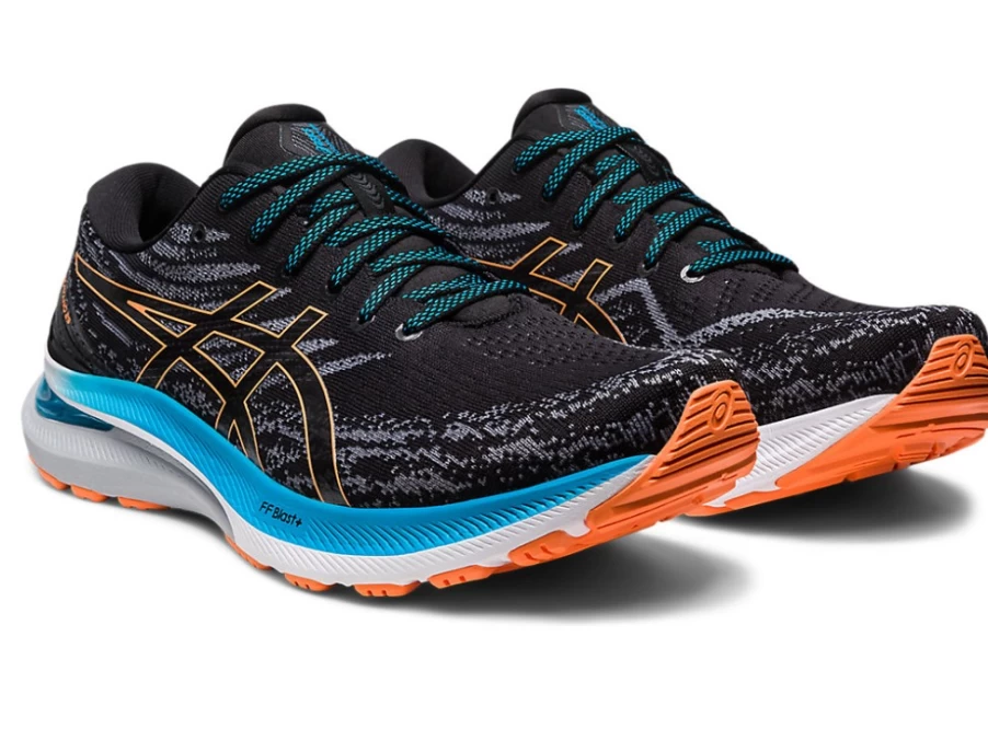 ASICS Gel-Kayano 29 Men's Running Shoes - Black/Sun Peach