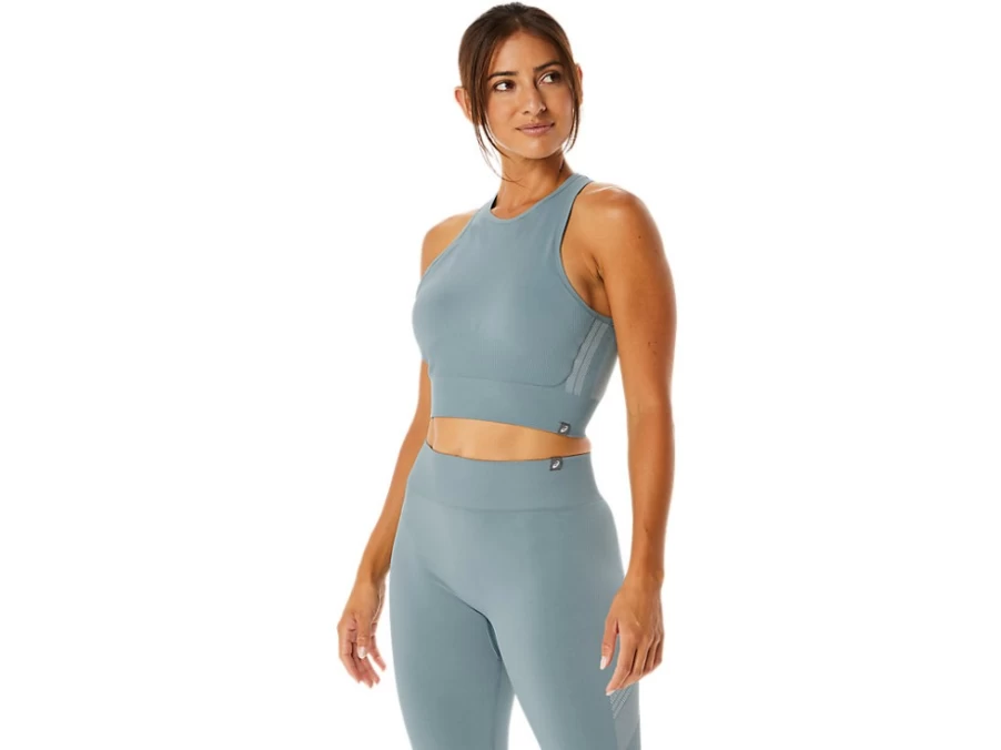 ASICS Women's Light Steel Seamless Support Sports Bra - Nagino Flex Comfort Activewear