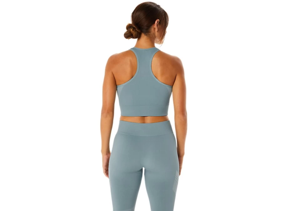 ASICS Women's Light Steel Seamless Support Sports Bra - Nagino Flex Comfort Activewear