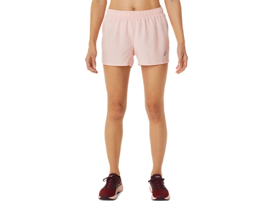 ASICS Women's Frosted Rose Silver 4 Inch Shorts – Lightweight Running & Training Shorts