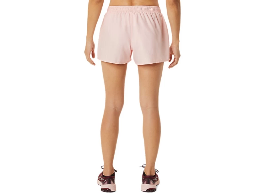 ASICS Women's Frosted Rose Silver 4 Inch Shorts – Lightweight Running & Training Shorts