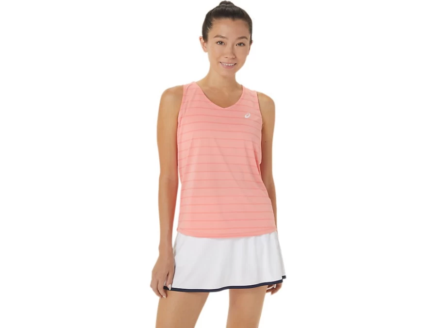 ASICS Women's Guava Court Stripe Tank Top for Tennis & Active Wear