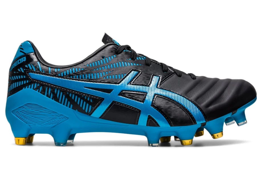ASICS Men's Lethal Tigreor FF Hybrid Soccer Cleats in Black/Island Blue