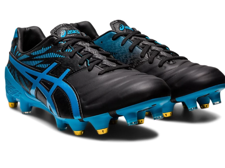 ASICS Men's Lethal Tigreor FF Hybrid Soccer Cleats in Black/Island Blue