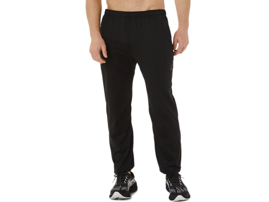 ASICS Men's Performance Black Brushed Knit Pant - Comfortable Athletic Joggers