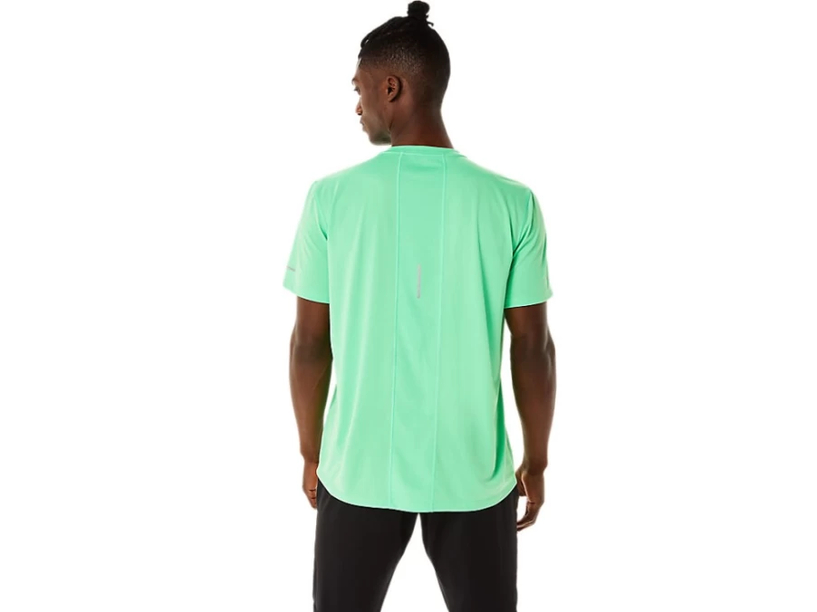 ASICS Men's Lite-Show Short Sleeve Top in New Leaf - Breathable Running Shirt