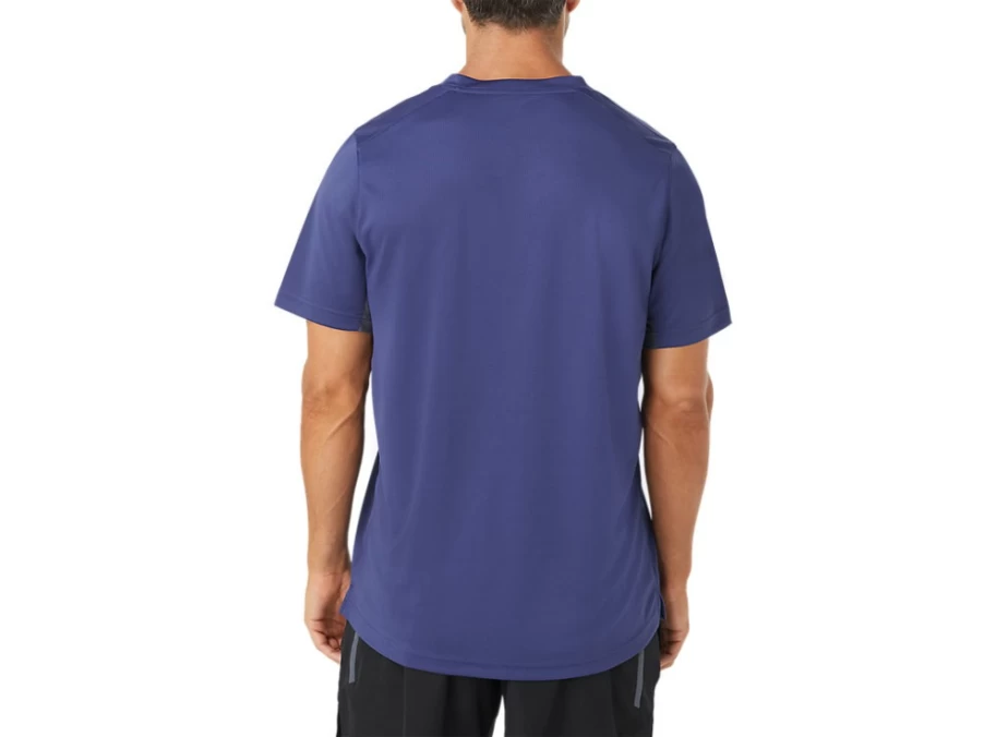 ASICS Men's Performance Tee - Indigo Blue Athletic Shirt for Training & Running